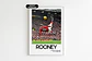 Cuadro Chilena Fútbol Rooney Garnacho Cristiano Ronaldo - Miniatura 4