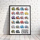 Cuadro Cascos Pilotos Fórmula 1 Gran Premio 2026 + Marco - Miniatura 2