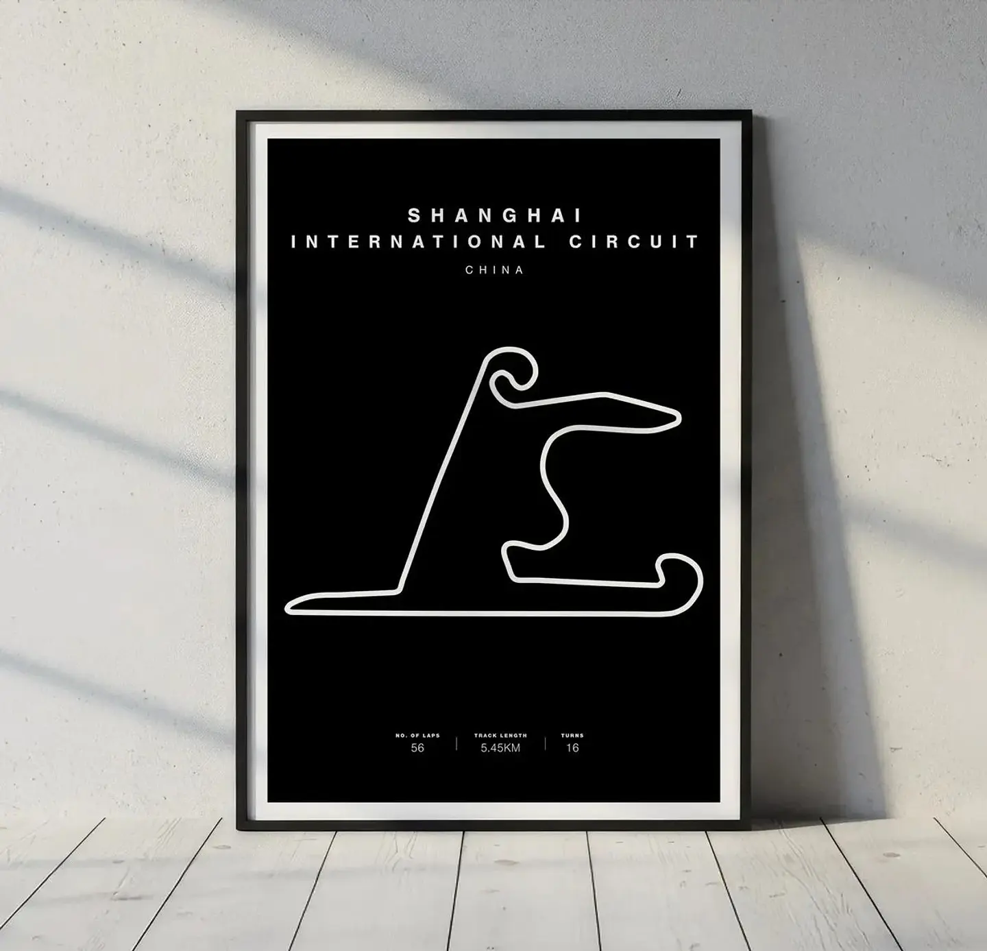 Cuadro Gran Premio De China F1 I Circuito De Shanghái + Marco 1