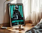 Cuadro Fórmula 1 Andrea Kimi Antonelli I Mercedes Benz AMG F1 Decoración Automovilismo Marco Negro - Miniatura 3