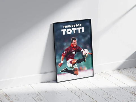 Cuadro Fútbol Francesco Totti Il Capitano AS Roma Leyenda del Fútbol III