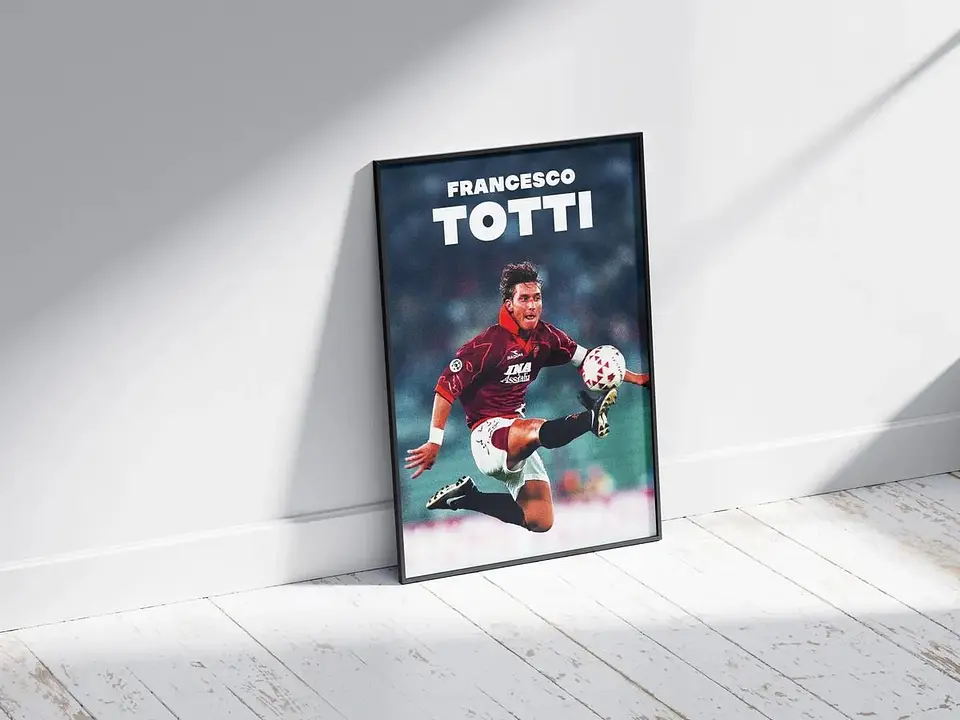 Cuadro Fútbol Francesco Totti Il Capitano AS Roma Leyenda del Fútbol III 2