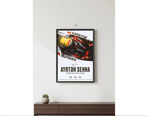 Cuadro Fórmula 1 Ayrton Senna Set Piloto F1 Leyenda