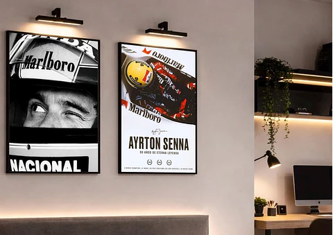 Cuadro Fórmula 1 Ayrton Senna Set Piloto F1 Leyenda