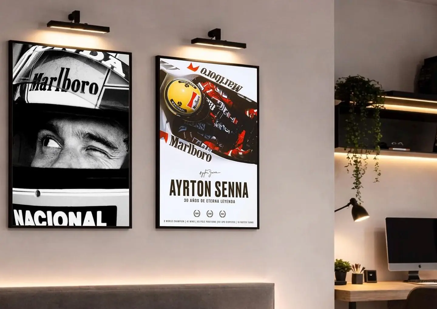 Cuadro Fórmula 1 Ayrton Senna Set Piloto F1 Leyenda 2