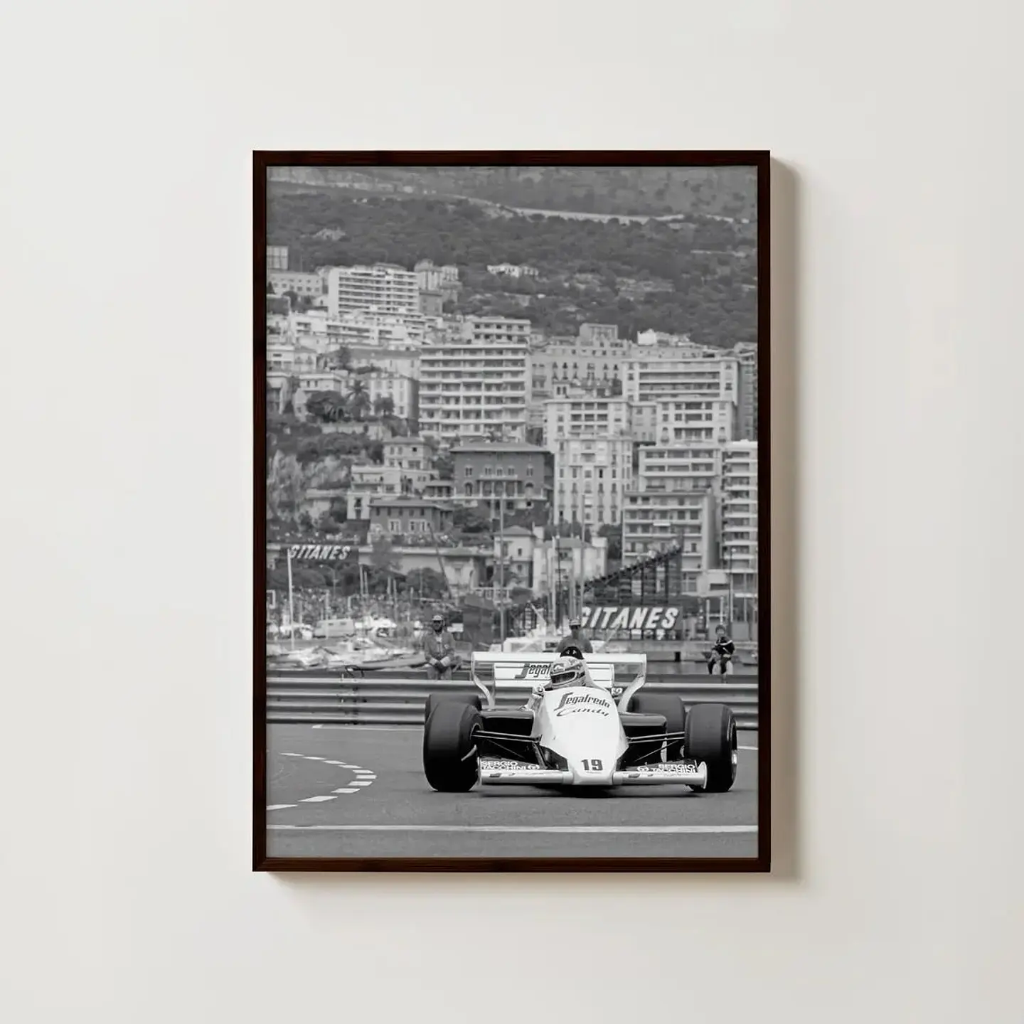Cuadro Fórmula 1 GP Mónaco Set 3 Cuadros Circuito F1 Decoración Automovilismo Marco 4