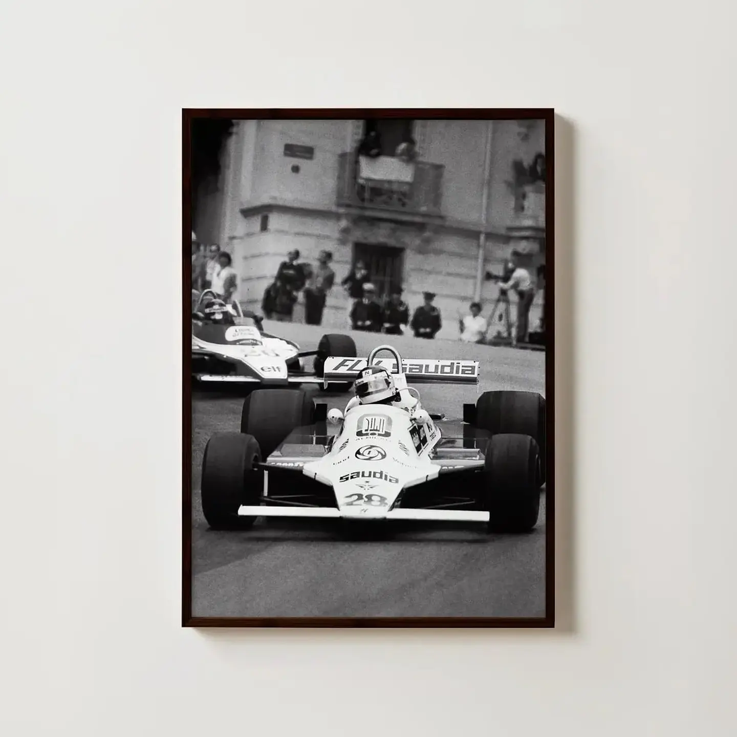 Cuadro Fórmula 1 GP Vintage Set 3 Cuadros Clásicos F1 Decoración Automovilismo Marco 4