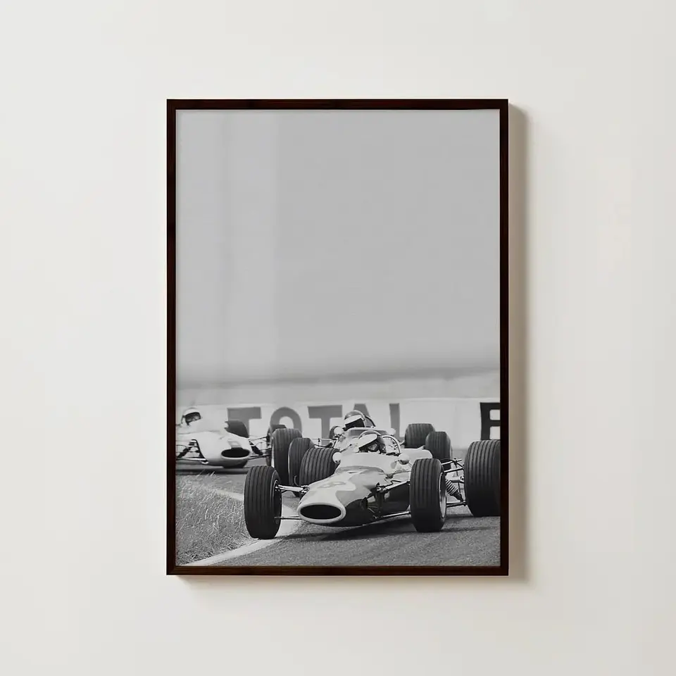 Cuadro Fórmula 1 Inicios Set 3 Cuadros Historia F1 Clásica Decoración Automovilismo Marco 2