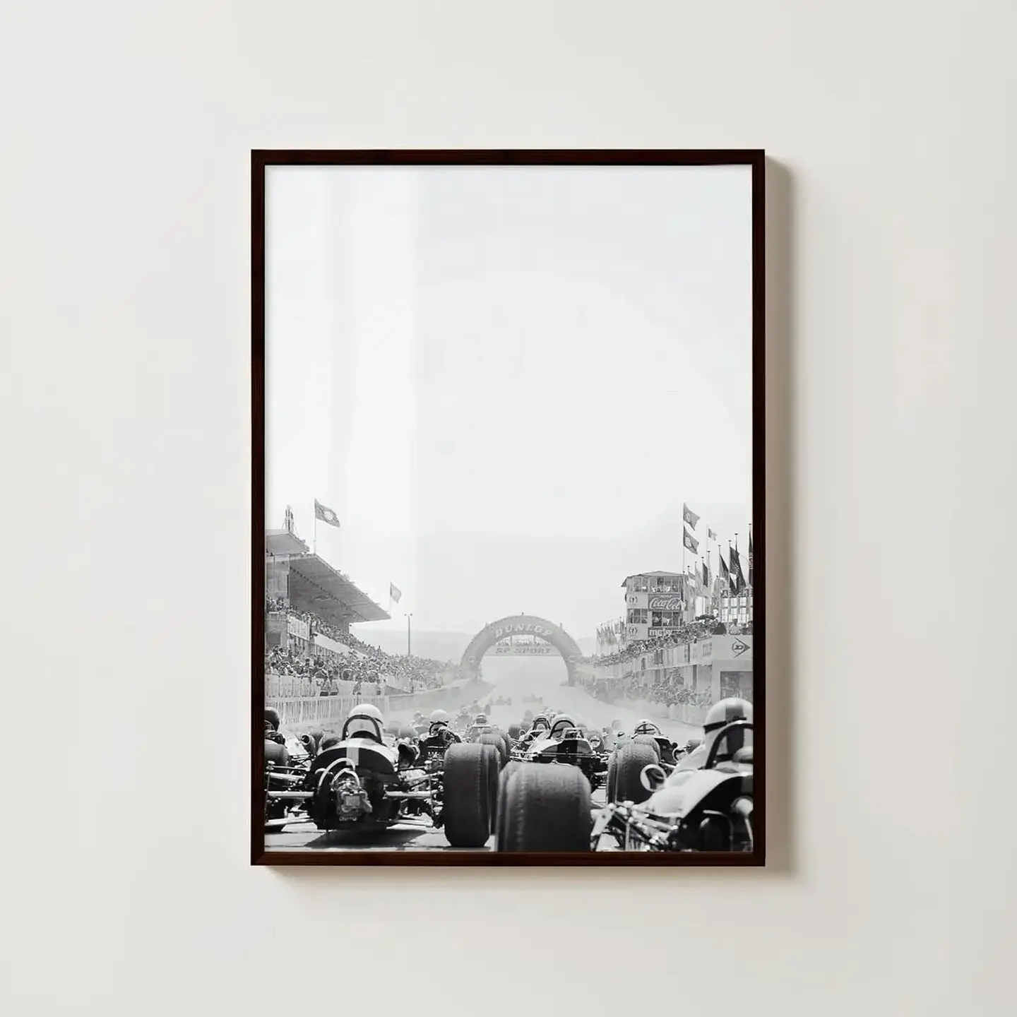 Cuadro Fórmula 1 Inicios Set 3 Cuadros Historia F1 Clásica Decoración Automovilismo Marco 4