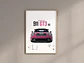 Cuadro Porsche 911 Rosa Set 3 Cuadros Autos Deportivos Decoración Automovilismo + Marco Negro - Miniatura 4