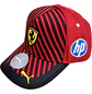 Jockey Scuderia Ferrari F1 Gorro Malla Blanca Gorra - Miniatura 1