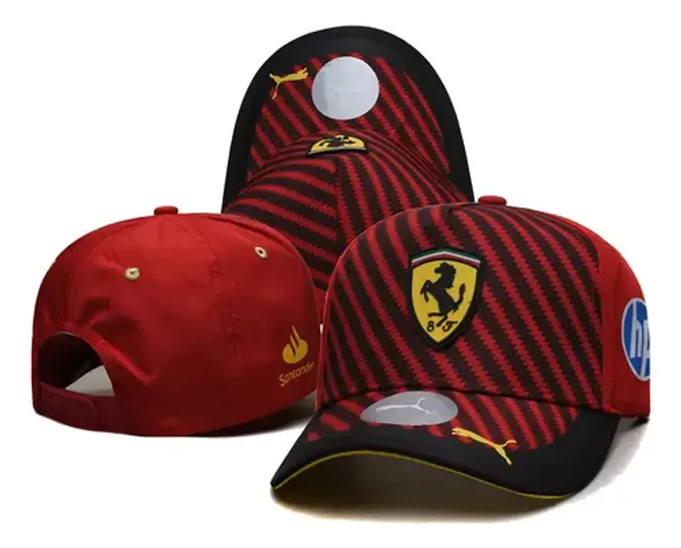 Jockey Scuderia Ferrari F1 Gorro Malla Blanca Gorra 4