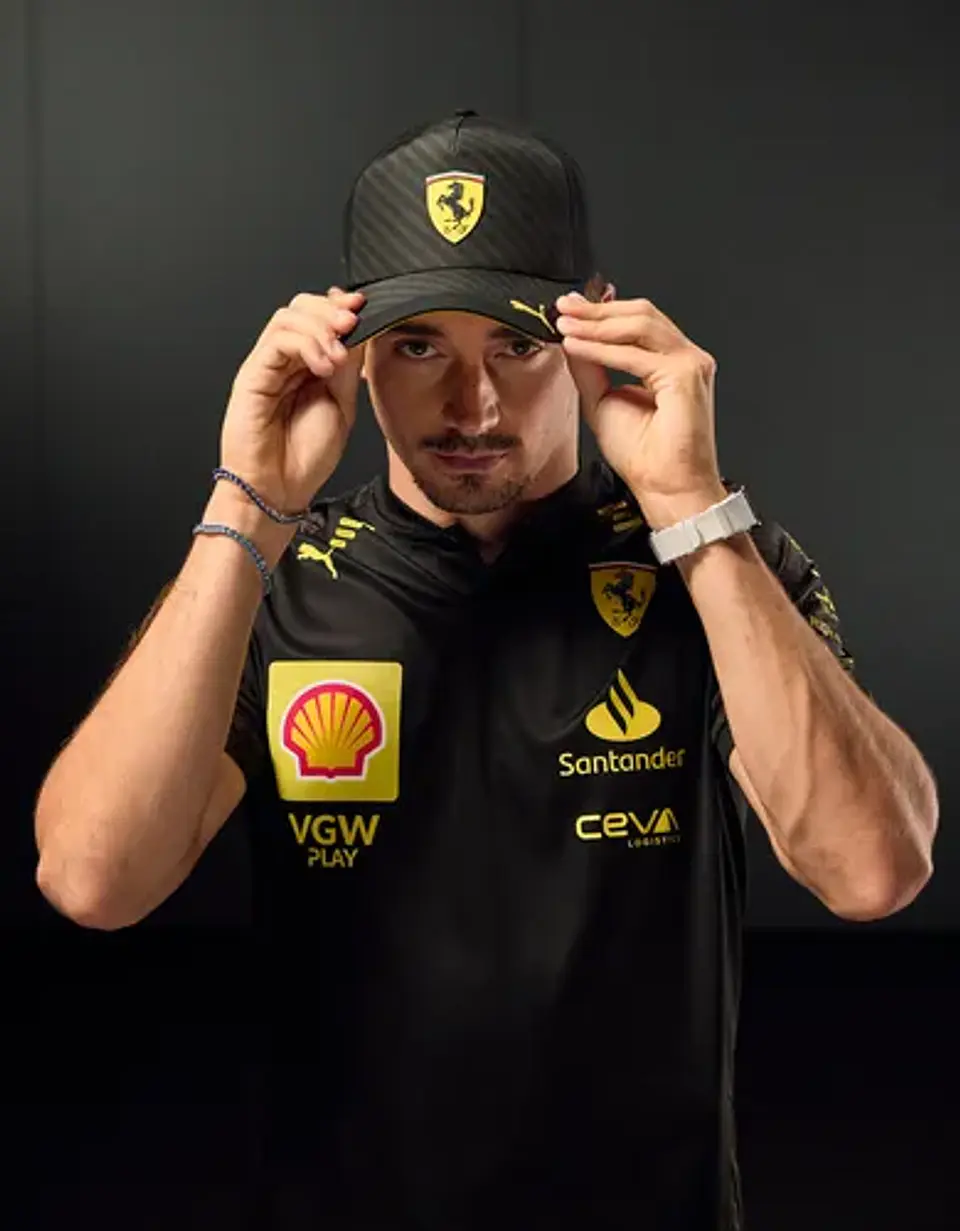 Gorro Scuderia Ferrari Especial Gp Monza 2024 Gorra Leclerc 5