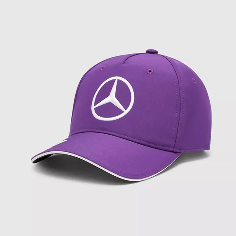 Jockey Mercedes Benz Lewis Hamilton Morado Malla Gorro 1