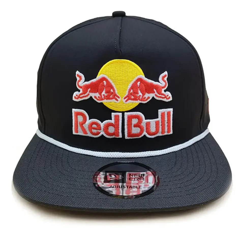 Jockey Red Bull Estilo Atleta Gorra Snapback Gorro Plano 1