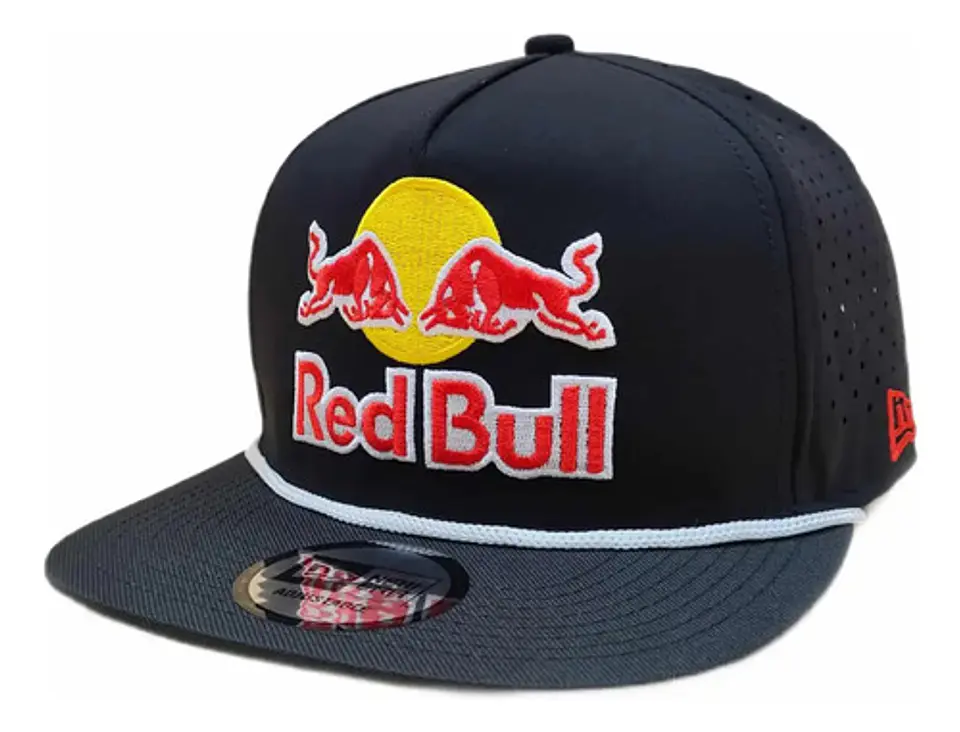 Jockey Red Bull Estilo Atleta Gorra Snapback Gorro Plano 7