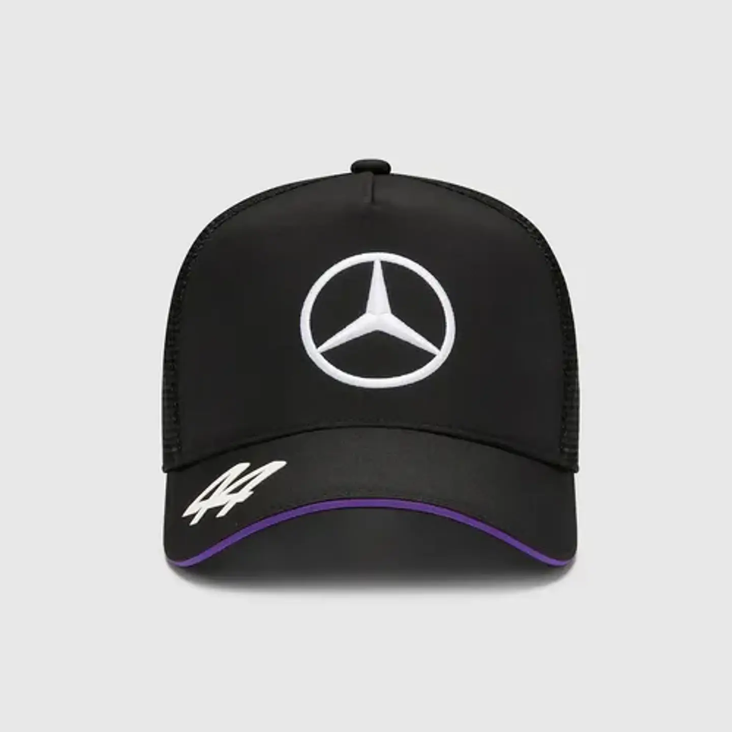 Jockey Mercedes Benz Lewis Hamilton Negro 2024 Malla Oficial 1