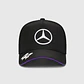 Jockey Mercedes Benz Lewis Hamilton Negro 2024 Malla Oficial - Miniatura 1