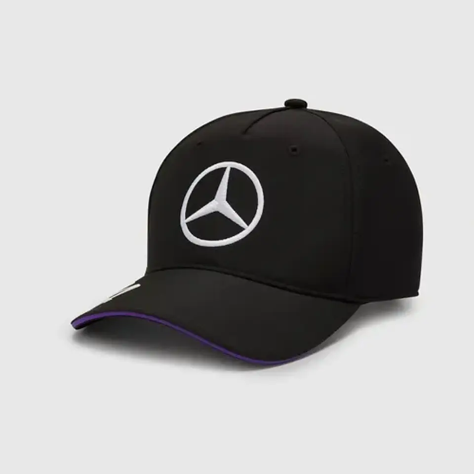 Jockey Mercedes Benz Lewis Hamilton Negro 2024 Malla Oficial 6