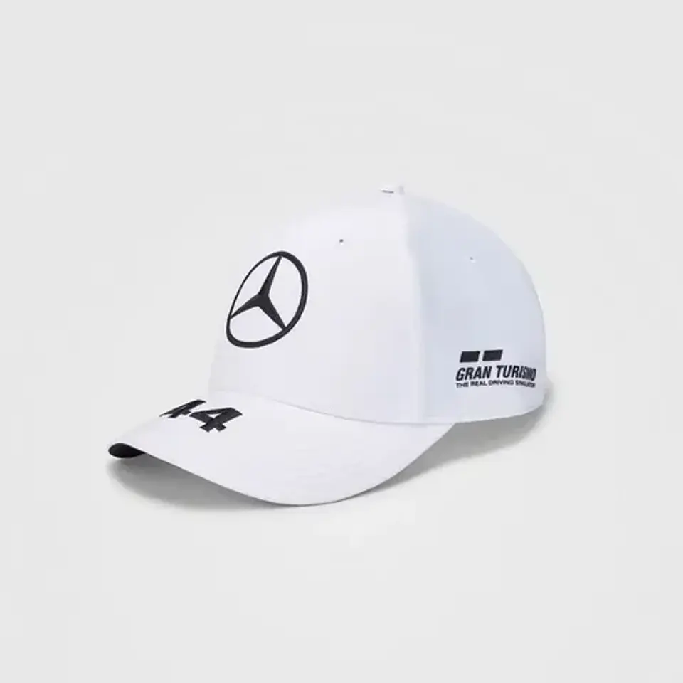 Jockey Mercedes Benz F1 Gorro Lewis Hamilton 44 Blanco Gorra 3
