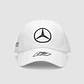 Jockey Mercedes Oficial F1 George Russell 63 Gorra Blanco - Miniatura 1