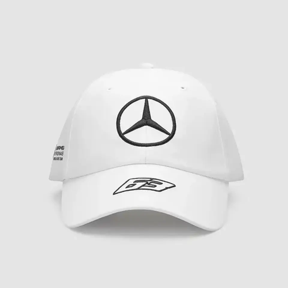 Jockey Mercedes Oficial F1 George Russell 63 Gorra Blanco 1