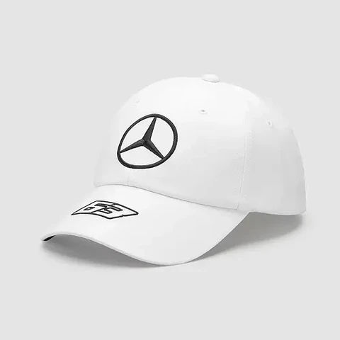 Jockey Mercedes Oficial F1 George Russell 63 Gorra Blanco