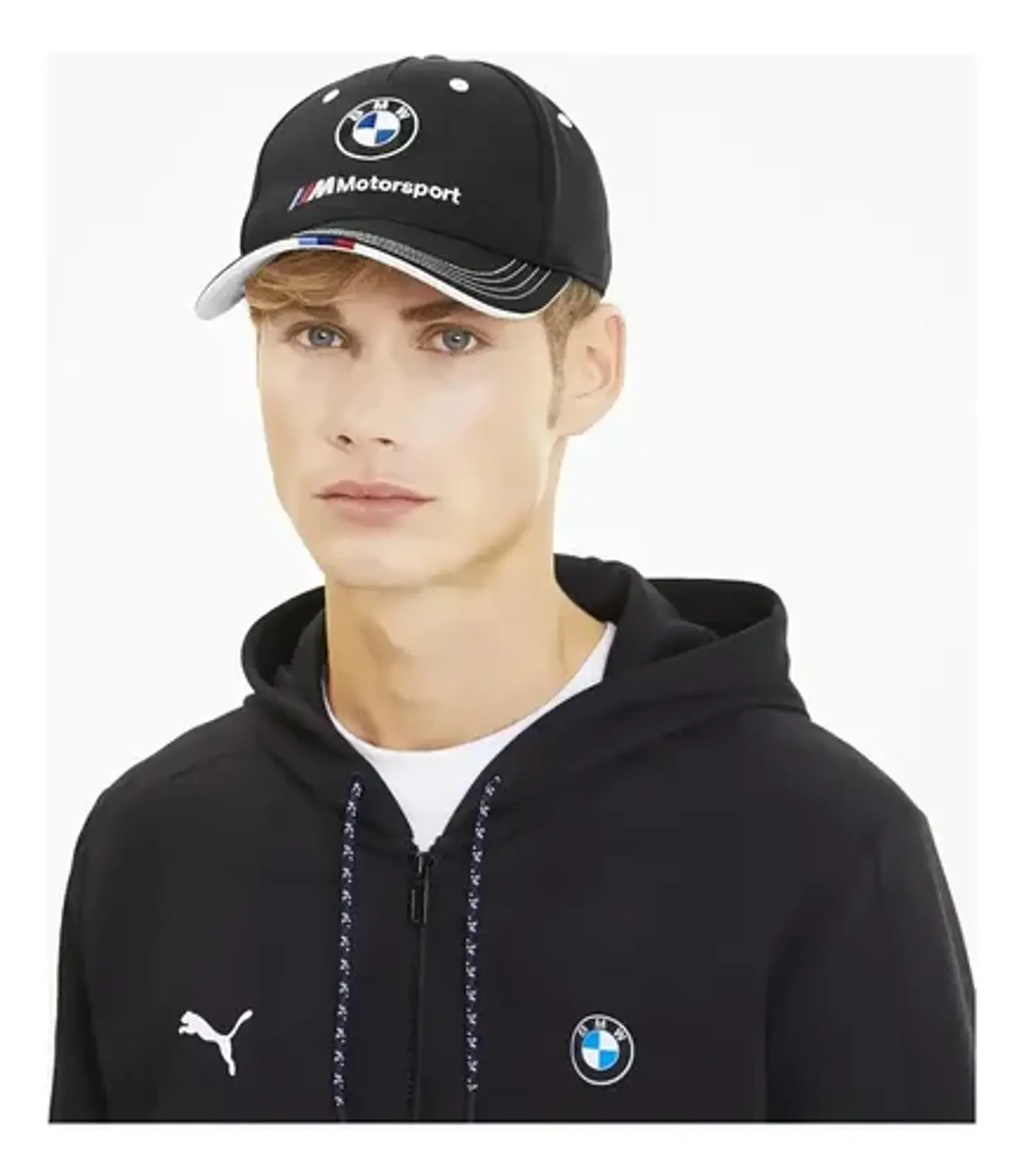 Jockey Bmw Gorra Blanca Plano Gorro 3