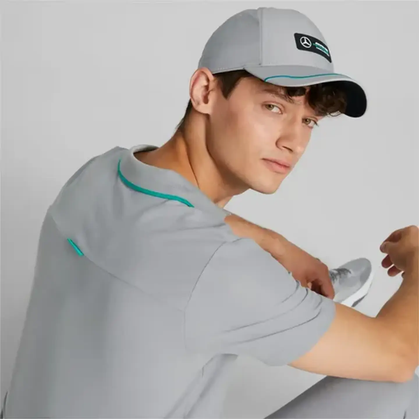 Jockey Mercedes Amg Gorra Gris Motorsport Cap Gorro 2