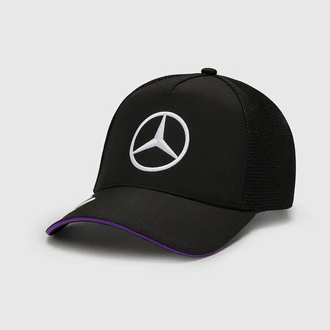 Gorro Mercedes Benz Lh 44 Negro Malla Oficial