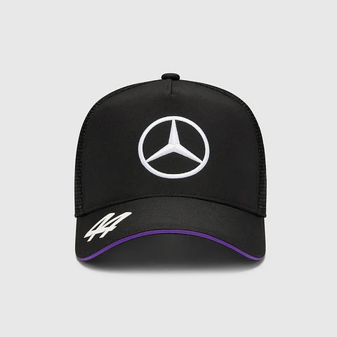 Gorro Mercedes Benz Lh 44 Negro Malla Oficial