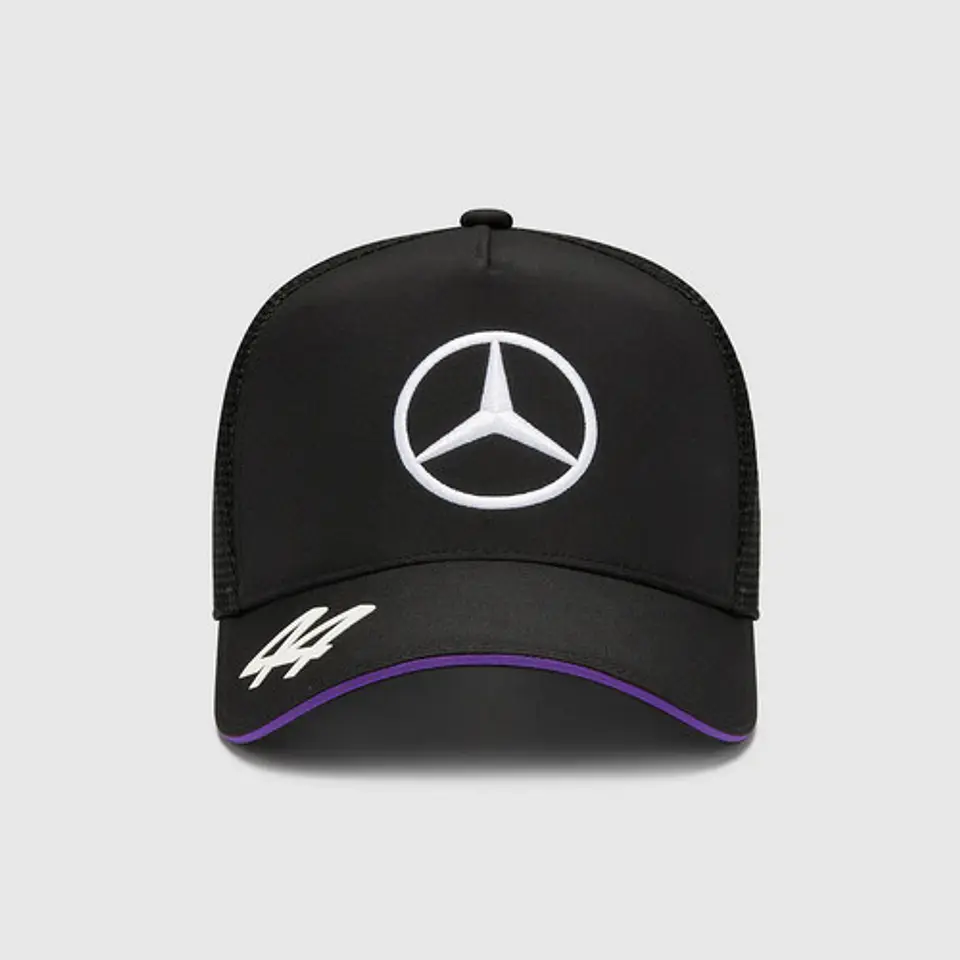 Gorro Mercedes Benz Lh 44 Negro Malla Oficial 8