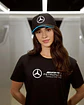 Jockey Mercedes F1 George Russell Negro Oficial Gorro - Miniatura 8