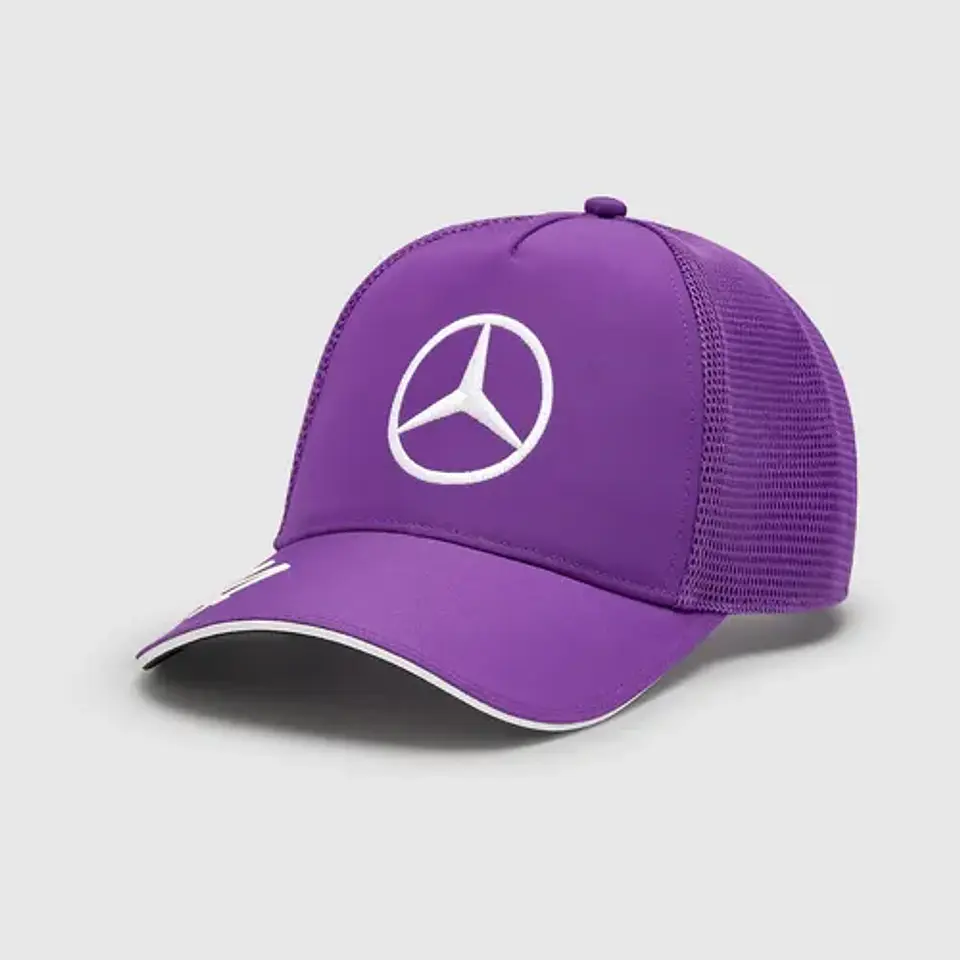 Gorro Mercedes Benz Lh 44 Morado Malla Gorra 1