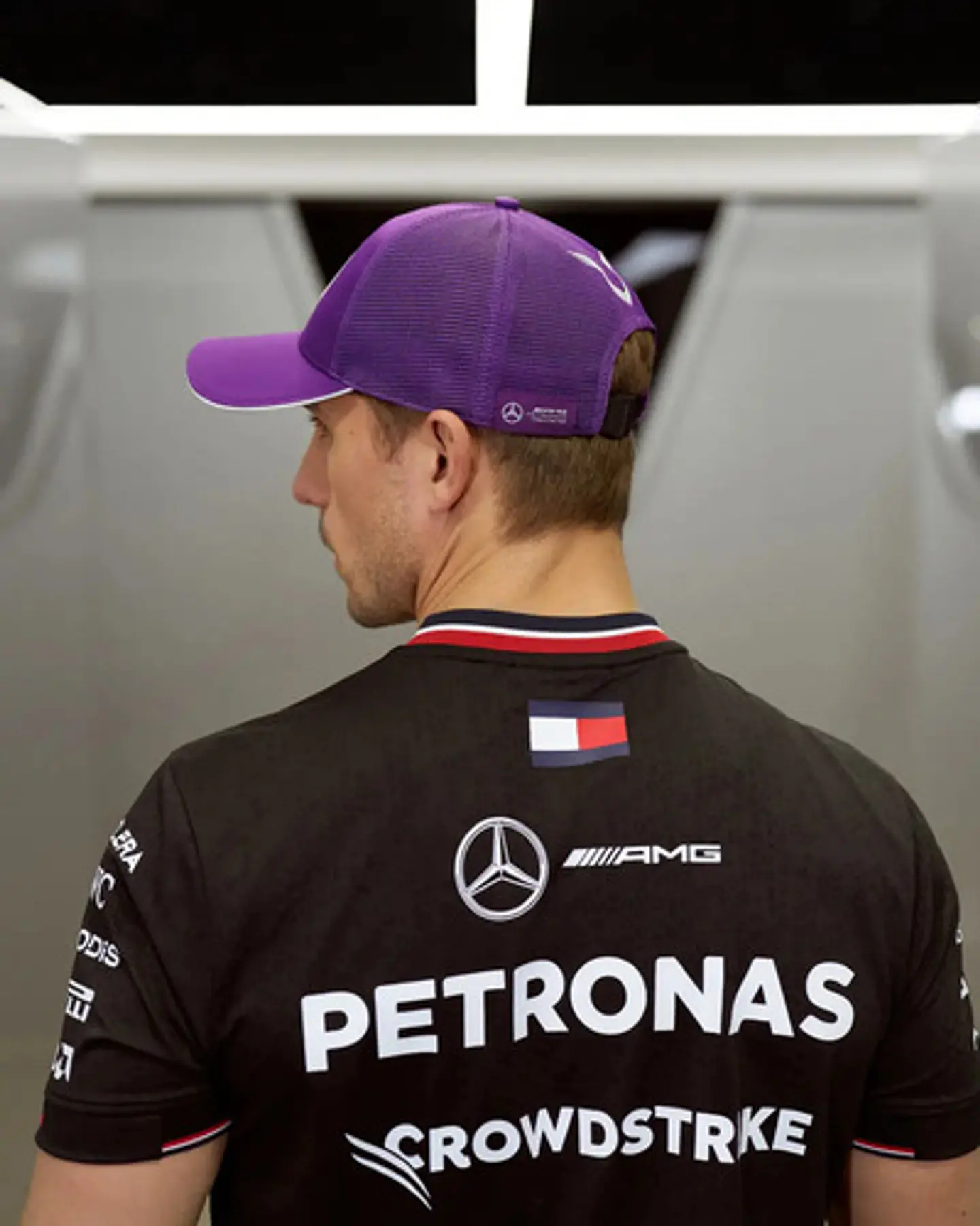 Gorro Mercedes Benz Lh 44 Morado Malla Gorra 5