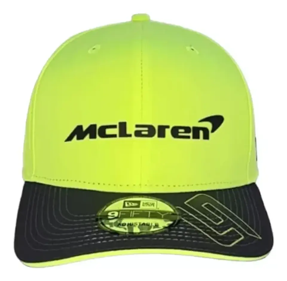 Jockey Mclaren F1 Lando Norris Gorra Negro Lima Gorro 6