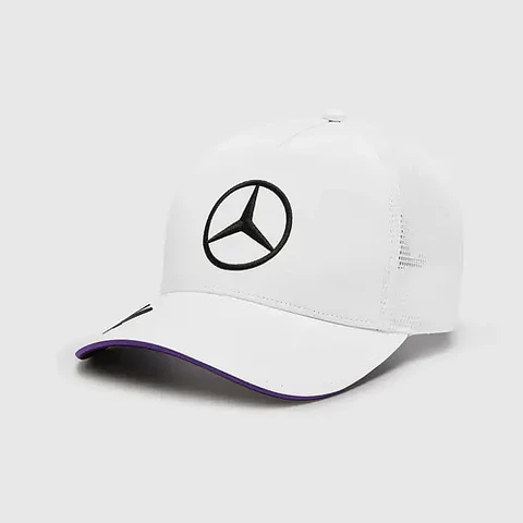 Gorra Mercedes Benz Lewis Hamilton Blanca Malla
