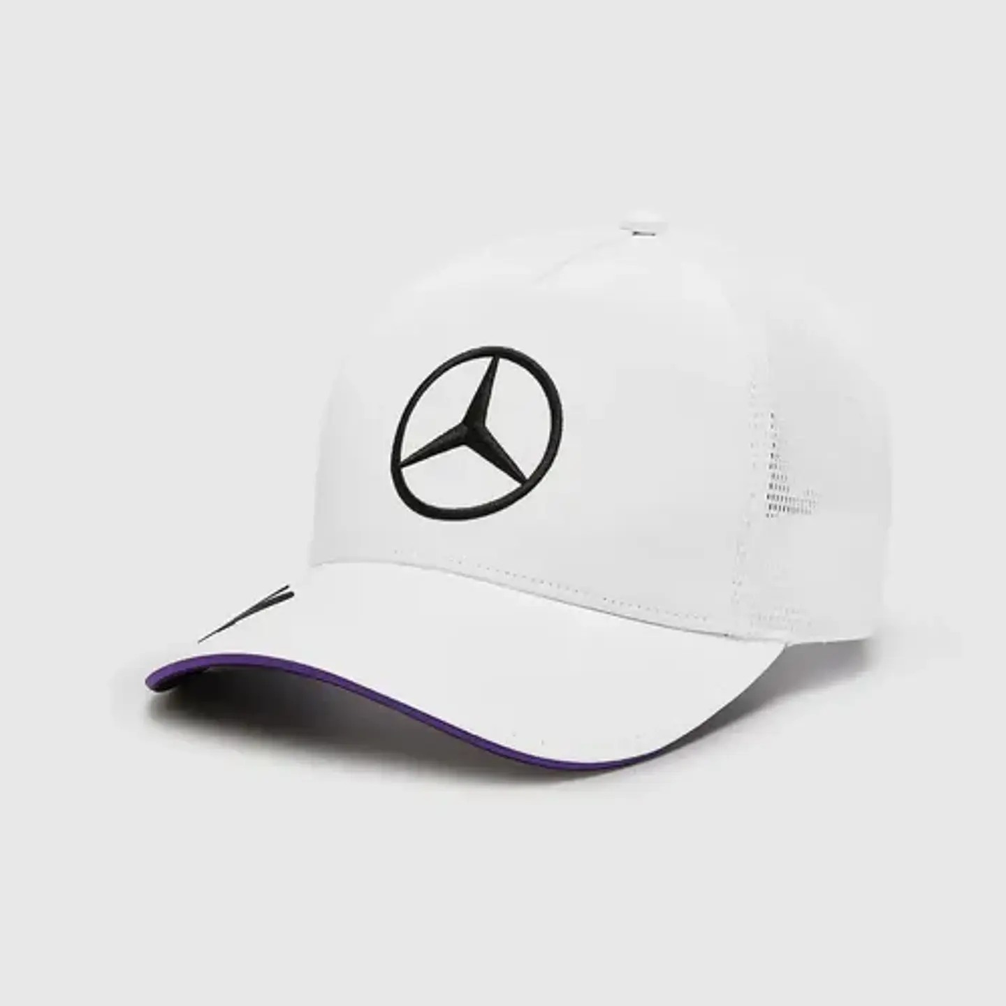 Gorra Mercedes Benz Lewis Hamilton Blanca Malla 1
