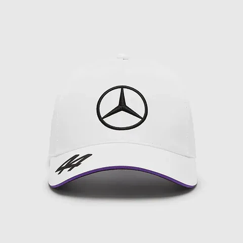 Gorra Mercedes Benz Lewis Hamilton Blanca Malla