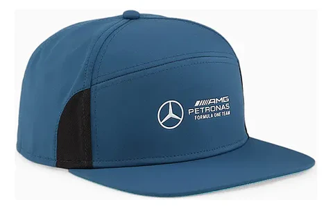 Jockey Mercedes Benz F1 Azul Gorro Plano Gorra