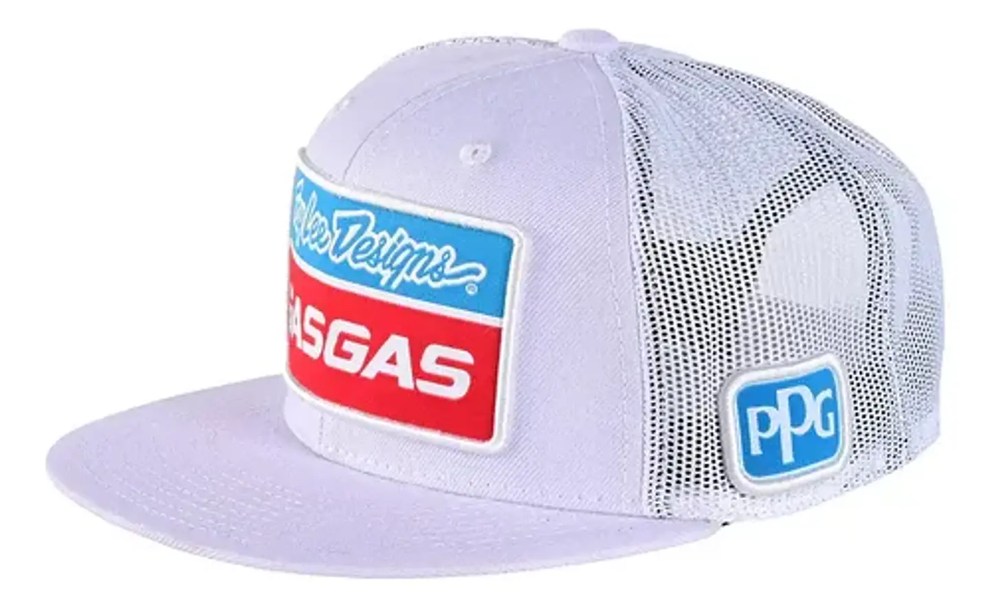 Jockey Gasgas Gorra Troy Lee Designs Gorro Snapback Blanco 1