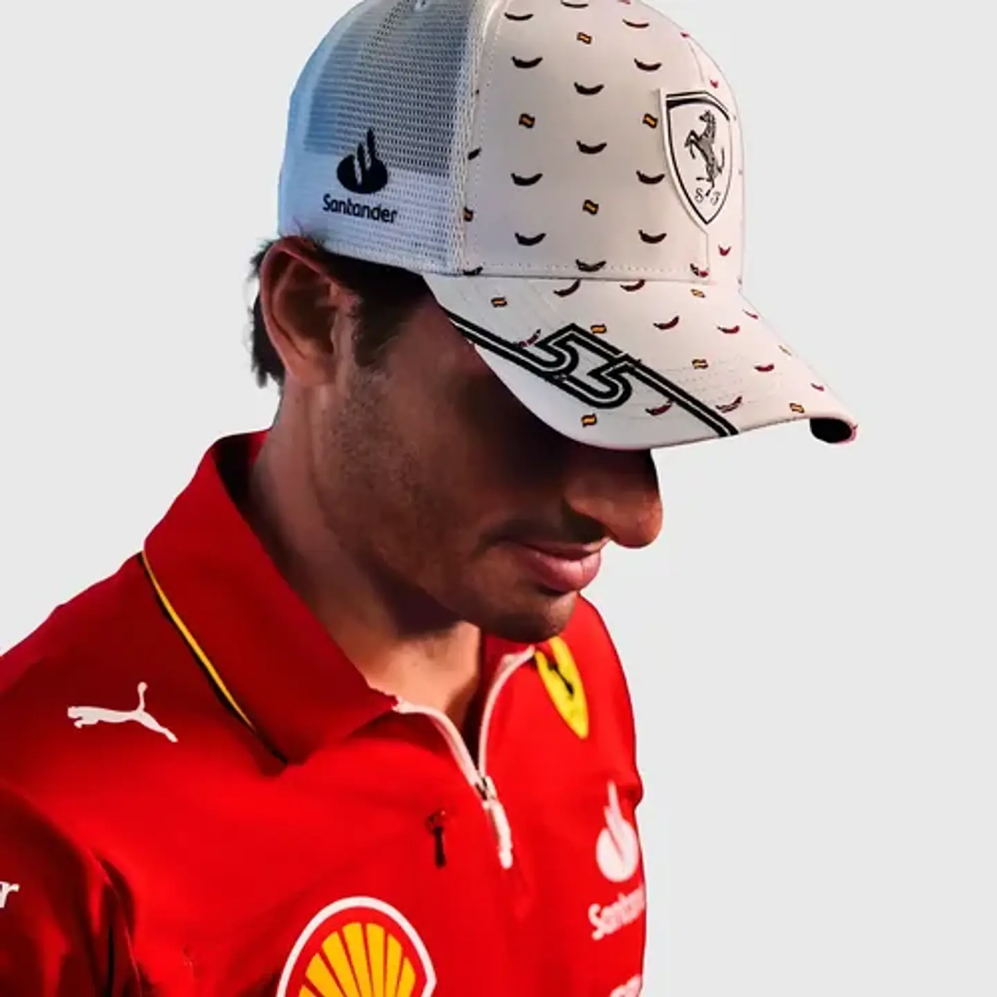 Gorro Scuderia Ferrari F1 Carlos Sainz 55 Gp España F1 2024 6