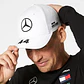 Jockey Mercedes Benz F1 Gorro Lewis Hamilton 44 Negro Gorra - Miniatura 5