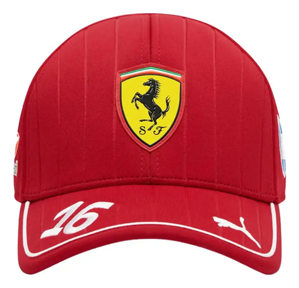 Gorra Scuderia Ferrari Charles Leclerc 16 Fórmula 1 2025 1