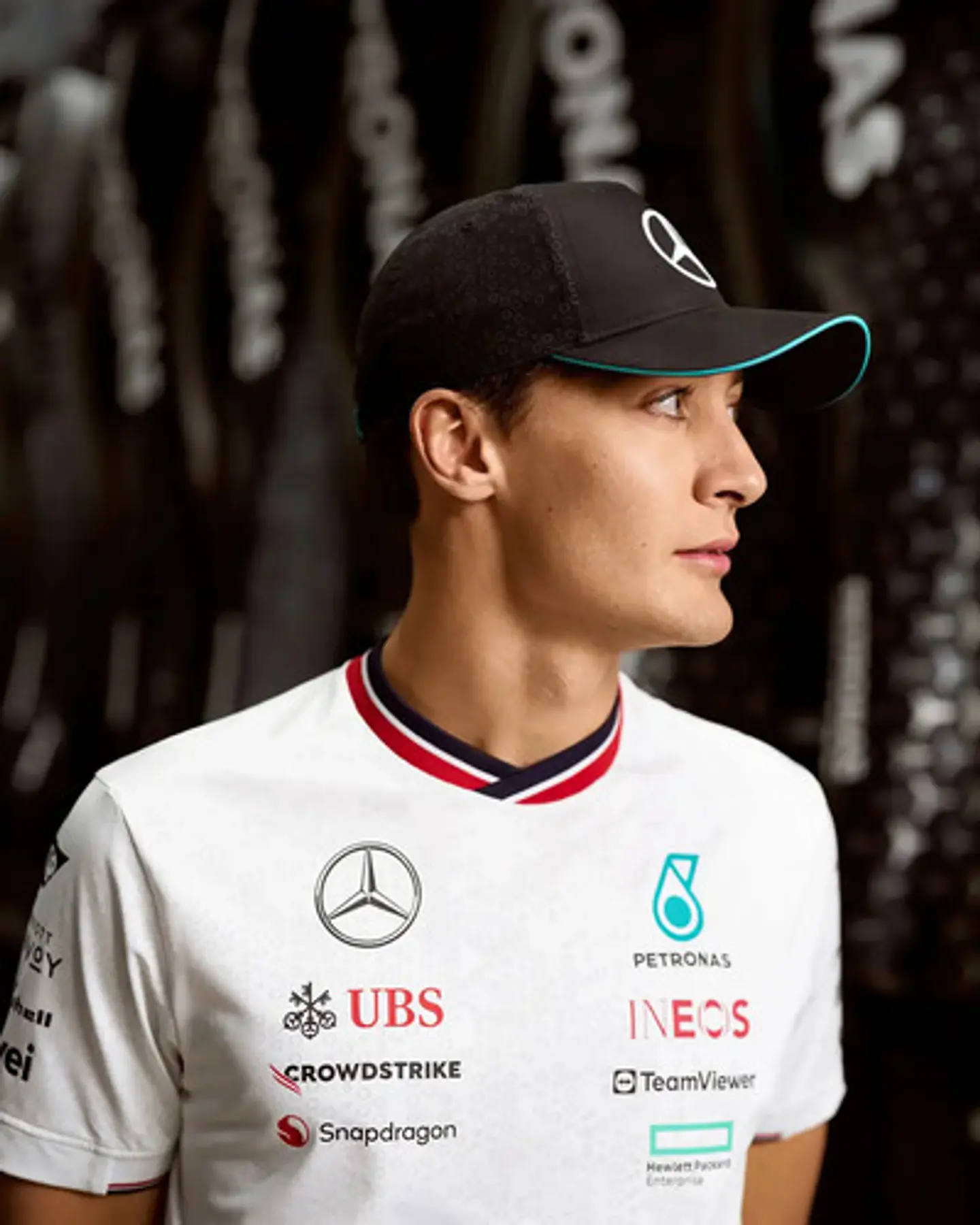 Gorro Mercedes Benz F1 Team Oficial Negro 2024 Oficial 2