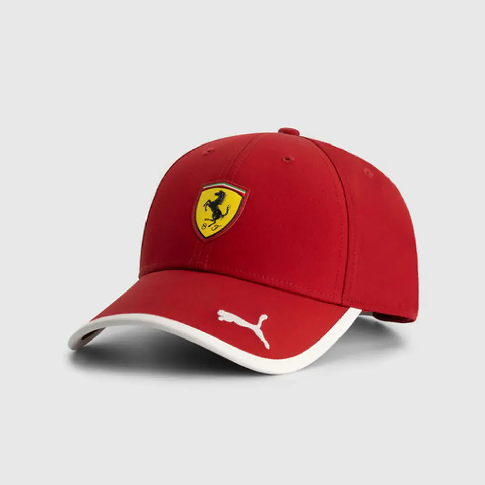 Jockey Escudería Ferrari F1 Curvo Gorro Negro Gorra 10