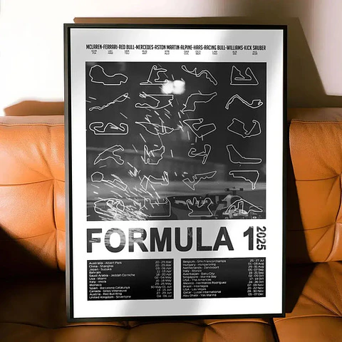 Cuadro Formula 1 Calendario 2025 Motorsport
