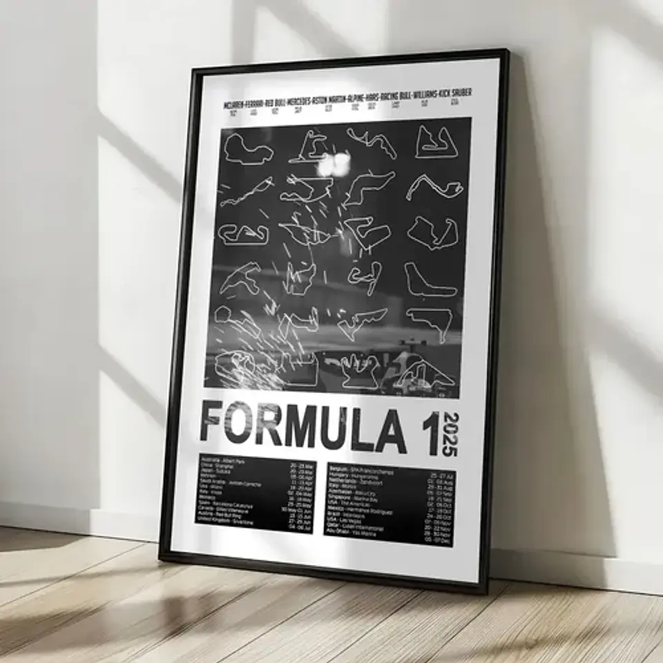 Cuadro Formula 1 Calendario 2025 Motorsport 4