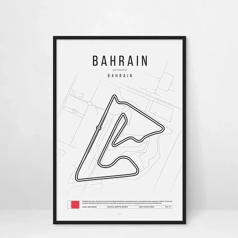 Cuadro Circuito De Bahréin F1 Pista