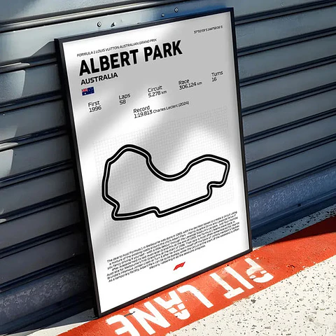 Cuadro F1 Circuito De Albert Park (australia)